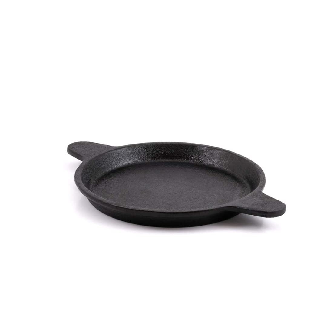 PRE-SEASONED CAST IRON INDUCTION FRIENDLY ROTI / CHAPATI TAWA - BLACK